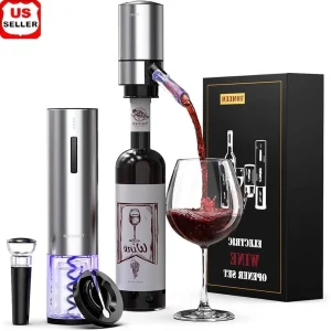 Rechargeable Electric Wine Aerator Vacuum Seal Stoppers